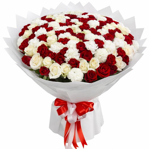 Luxurious 151 Mixed Flowers Bouquet-Romantic Gift