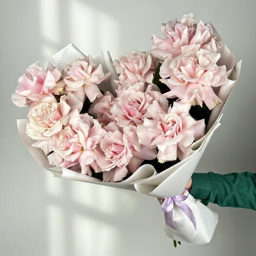 Blush Fleur - 11 розовых французских роз