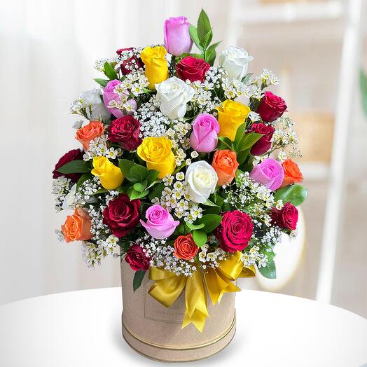 Mix Roses Box - Premium