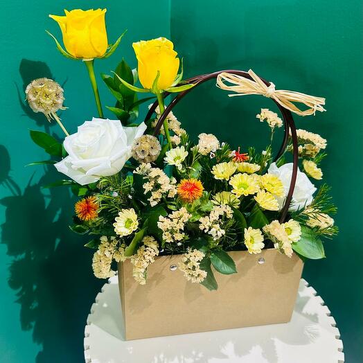 Мини-букет в сумке