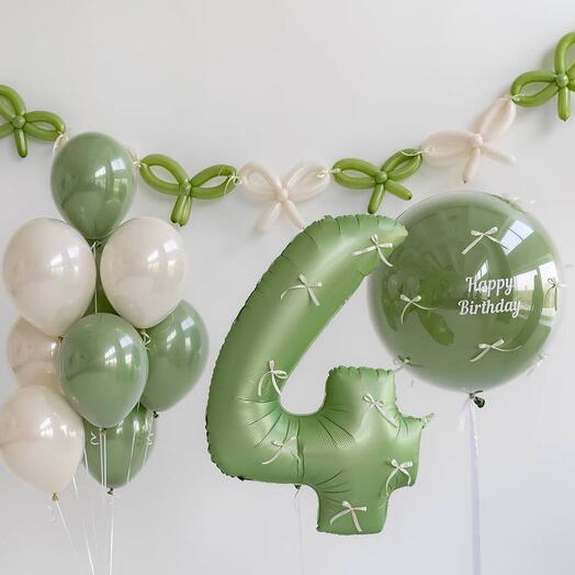 Happy birthday Helium Balloon Set