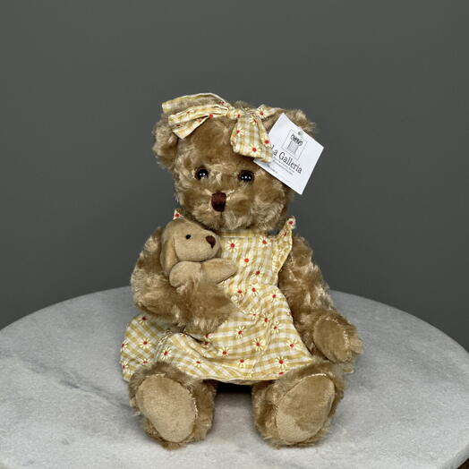 Sunshine Snuggle Bear with Dog