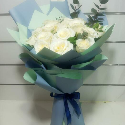 White Roses Bouquet (20 Pieces)