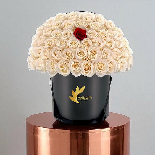 Anniversary White Rose