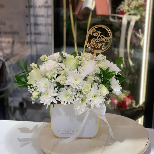 Цветочная коробка «Скорейшего выздоровления»