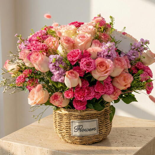 Basket baby rose s