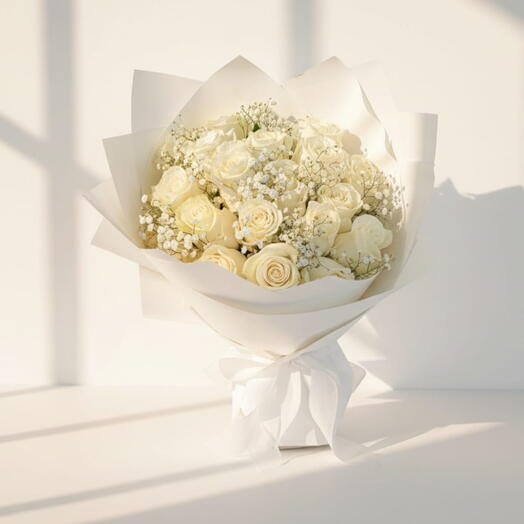 Ramo Grace de Rosas Blancas