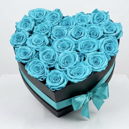 Corazón Azul Elegancia 21 – Caja de Lujo