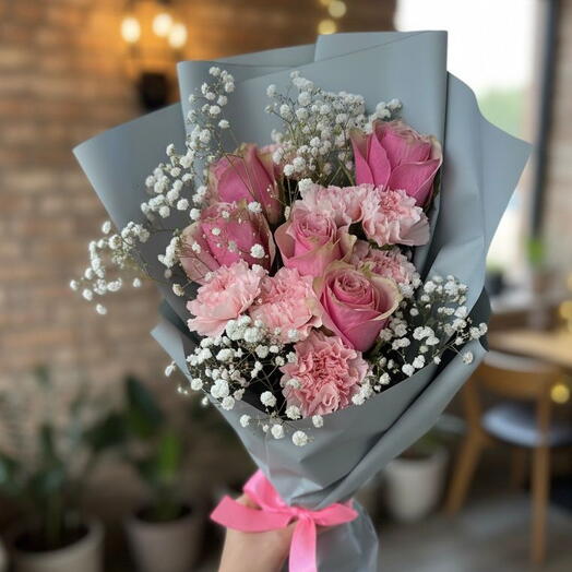 Bouquet Élégance Rose