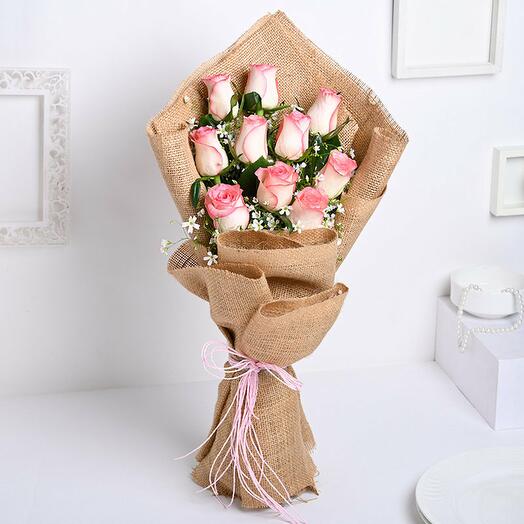 Pink Roses Bouquet