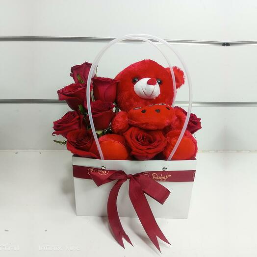 Red Rose Teddy Bear