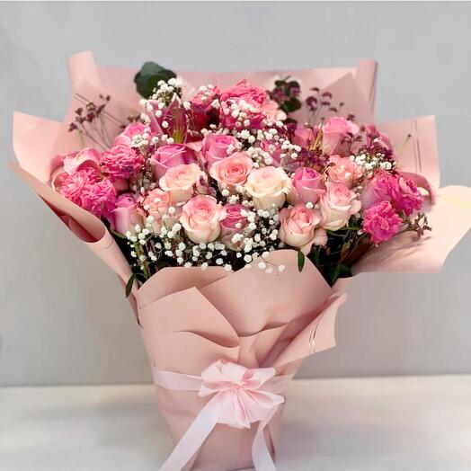 Букет Розовая Красота