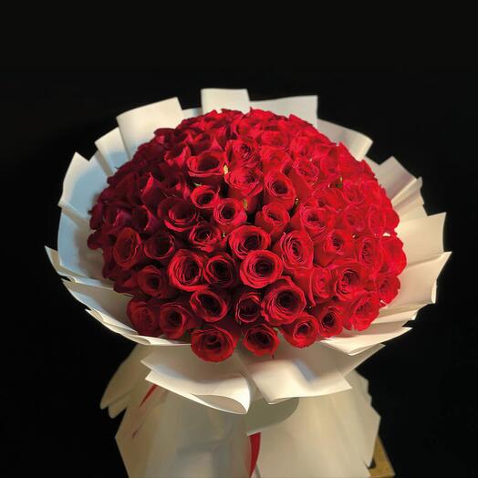 101 Luxurious Red Roses Bouquet