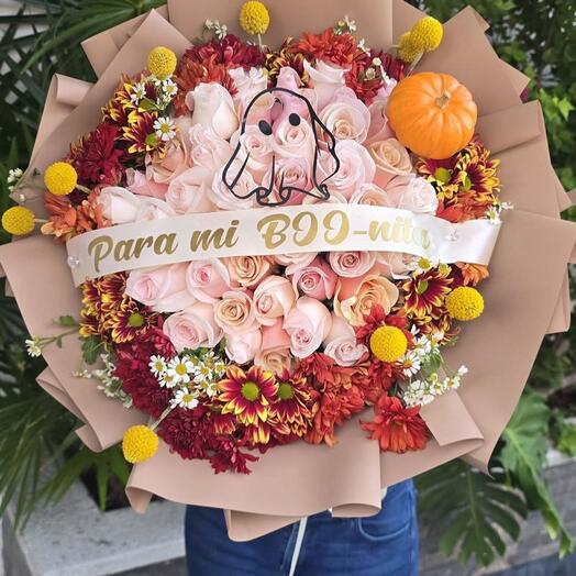 Премиальный букет на Хэллоуин