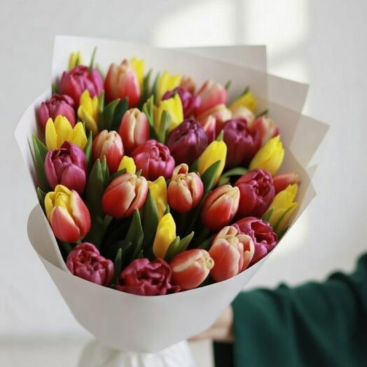 Vivid Harmony - 51 Mixed Tulips