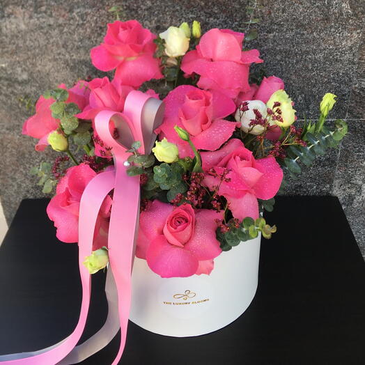 Dark Pink Flowerbox Medium