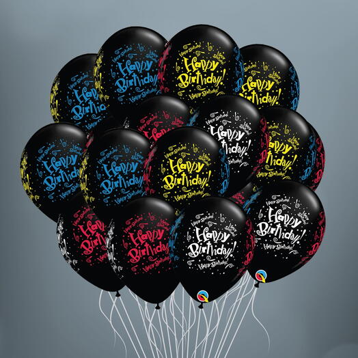 15 Globos Fiesta de Cumpleaños - 1492