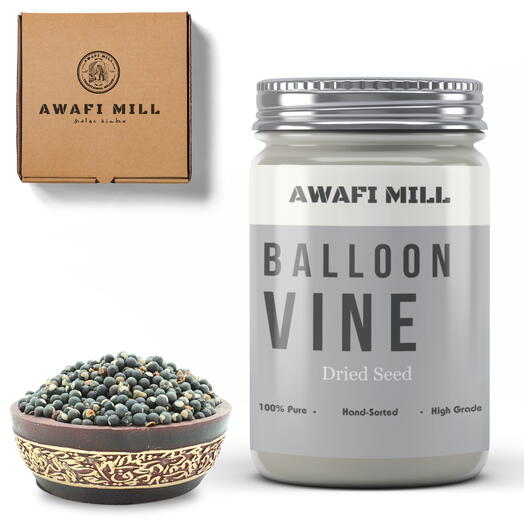 AWAFI MILL Семена воздушной лианы | Cardiospermum Halicacabum - Бутылка 100 г