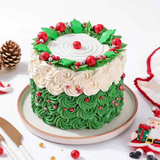 Gâteau de Noël festif