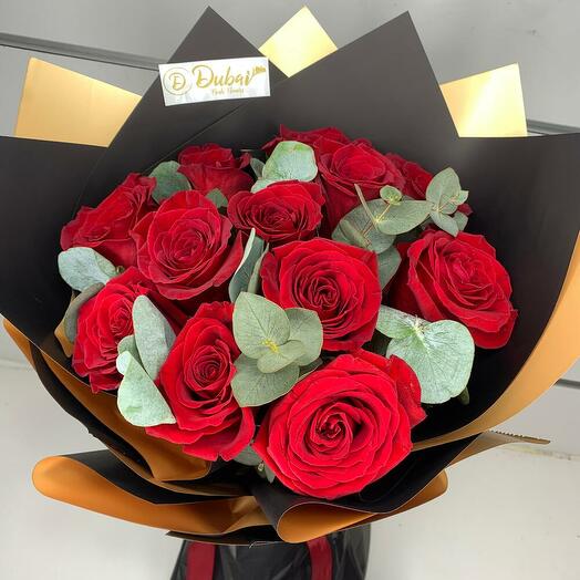 Red Roses Bouquet (10 pieces)