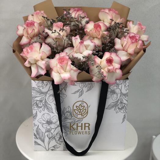 Спрей розовый  сумка