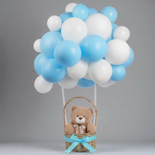 Teddy on a cloud arrangement