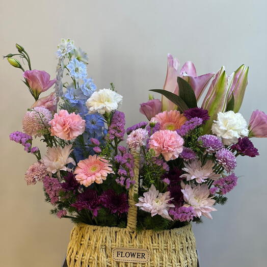 Mix Flowers in basket