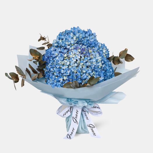 Blue Hydrangea Large Bouquet