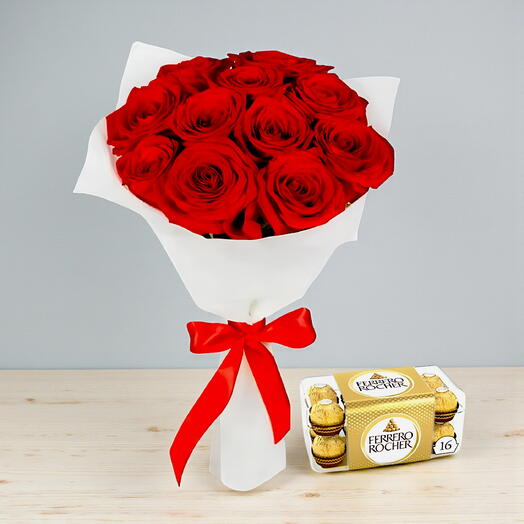 Roses et Chocolat Combo