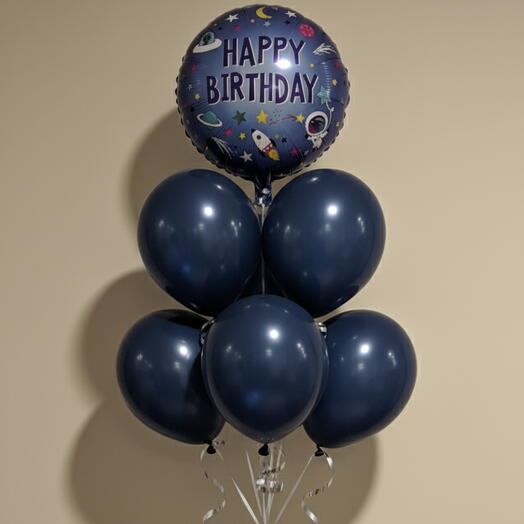 Space Birthday Helium Balloon