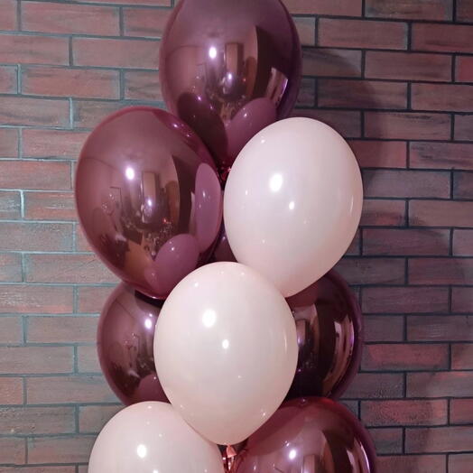 Rose Gold and Pink Balloons Set