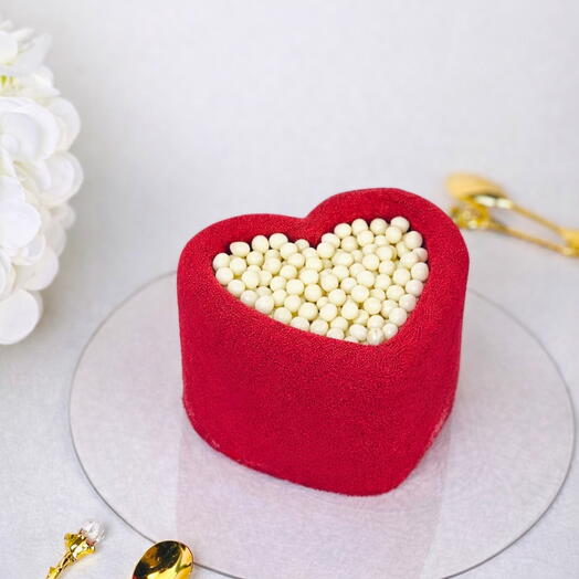 Bento cake Crispearls (heart)
