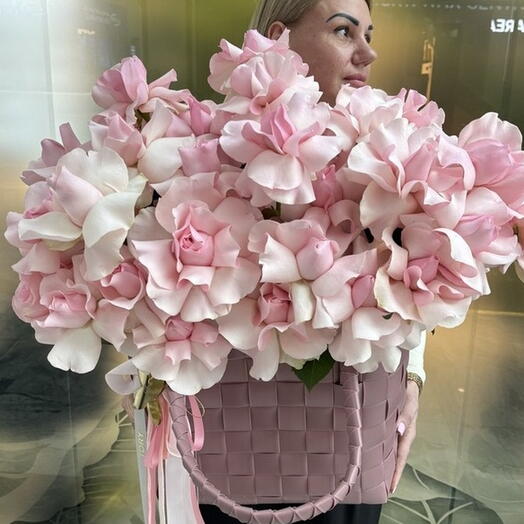 Rosas en una bolsa "Pink Attraction"