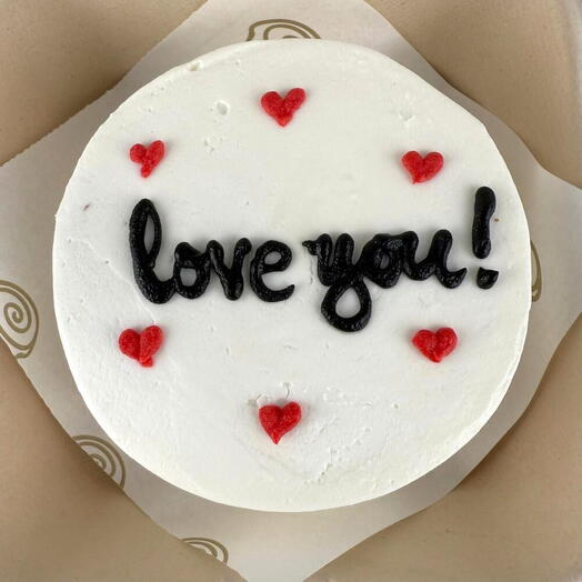Pastel Bento de Chocolate Negro Tema de Amor Dubái | Entrega el Mismo Día