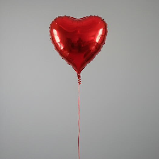 Single Red Heart Foil Balloon – 18 Inch | Helium Filled