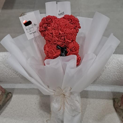Red Rose Bear bouquet