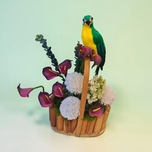 ИСКУССТВЕННЫЙ-Тропический Шепот Корзина