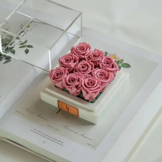 Marble Cherry Vintage Nueve Infinity Rose