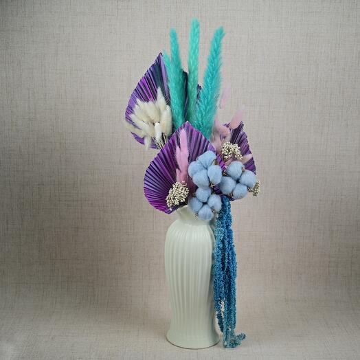 Desert Dreams - Preserved Flowers Ceramic Vase - 03-5497