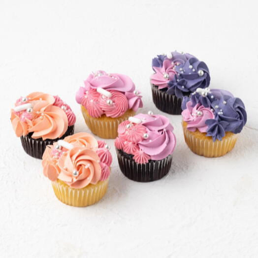 Капкейки омбре (6 шт.)