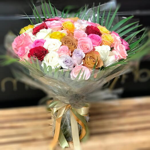 Bouquet Symphonie harmonieuse de roses