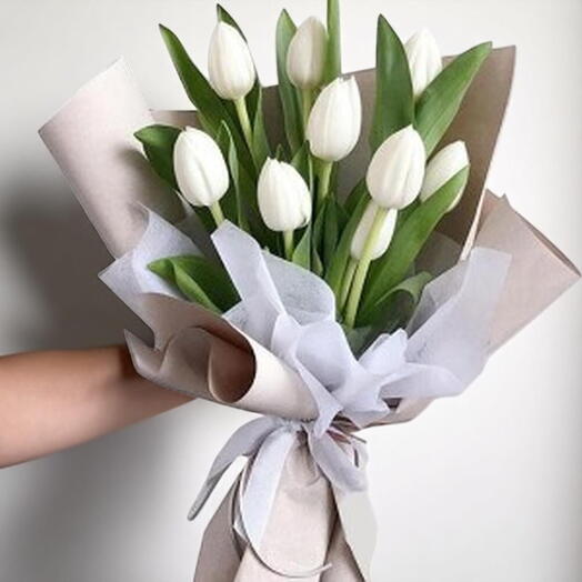 White Tulips Bouquet