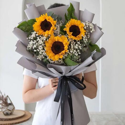 Мечта дня - Букет подсолнухов