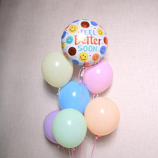 Набор радужных воздушных шаров Скорейшего выздоровления  7136