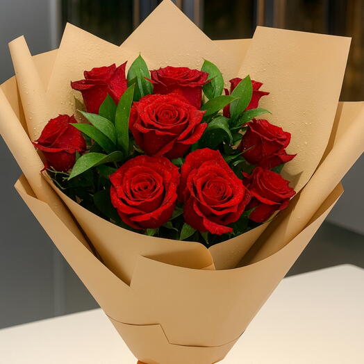 Букет из 9 красных роз