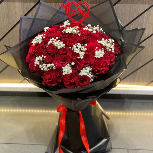 Premium 50 Red Rose Bouquet