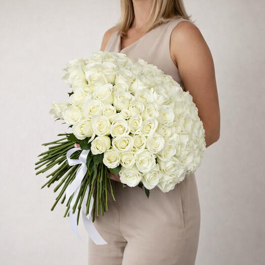 101 White Roses