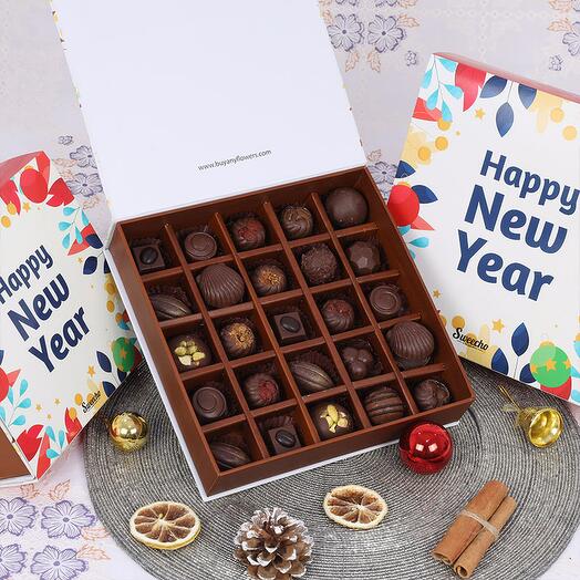 New Year Assorted Chocolates 25 Pcs By Sweecho