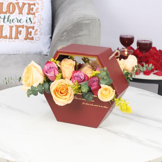 With You 15 Roses Box