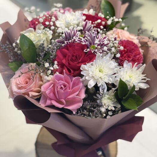 Розовый и белый